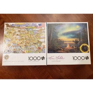 Buffalo Games Kim McAlindin 1000‎ Piece Jigsaw Puzzles Set of 2